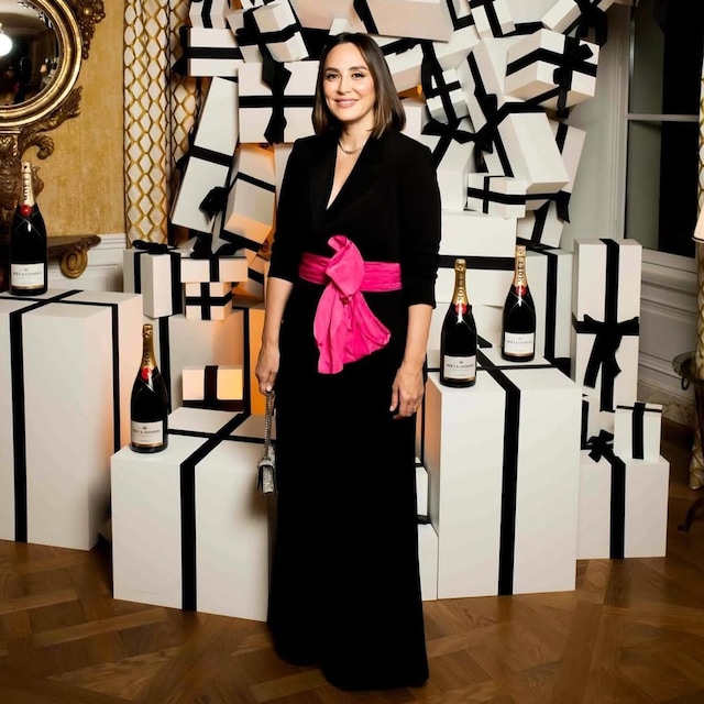 Tamara Falcó en un evento navideño de Moët & Chandon