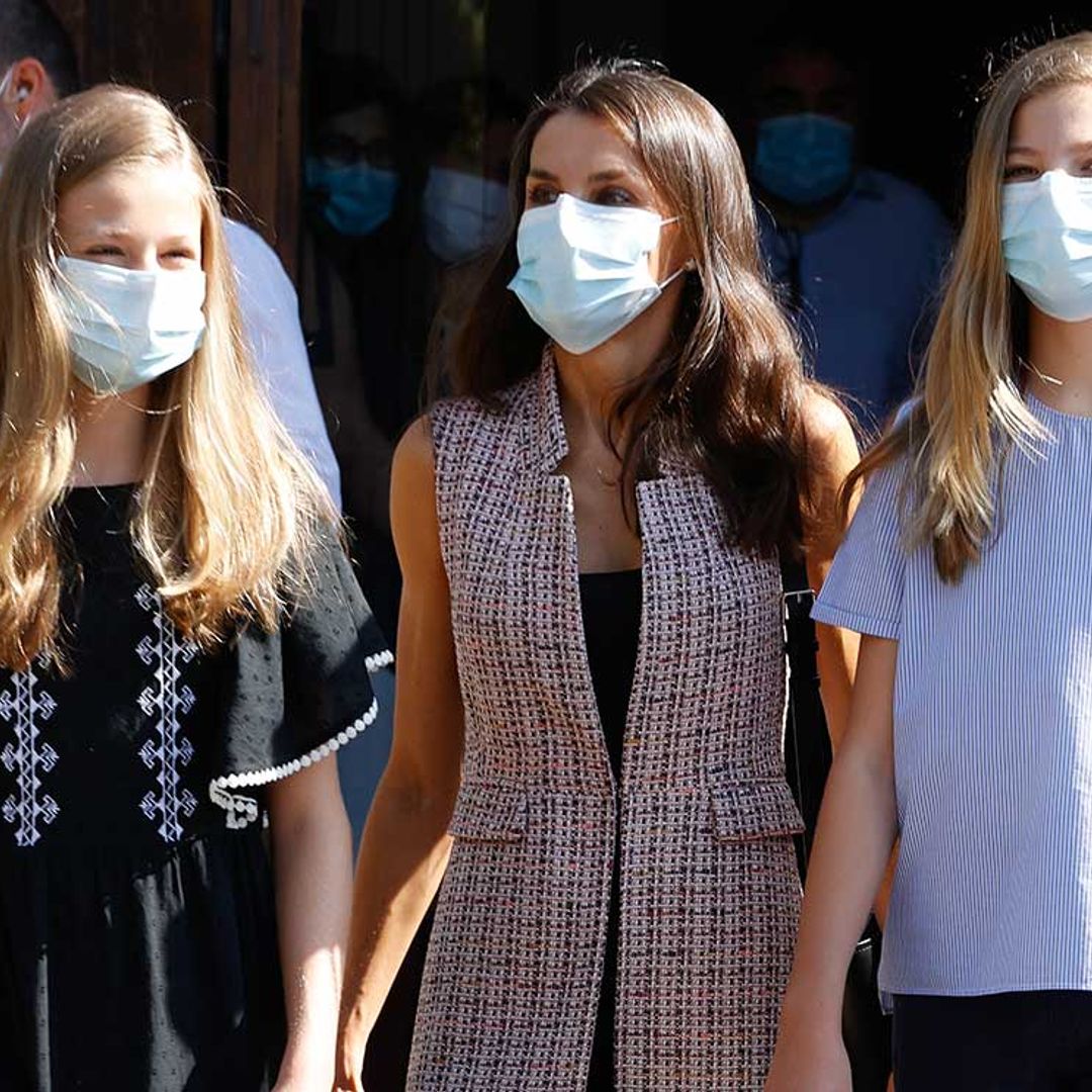 La princesa Leonor y la infanta Sofía, encantadas con su visita a Mérida