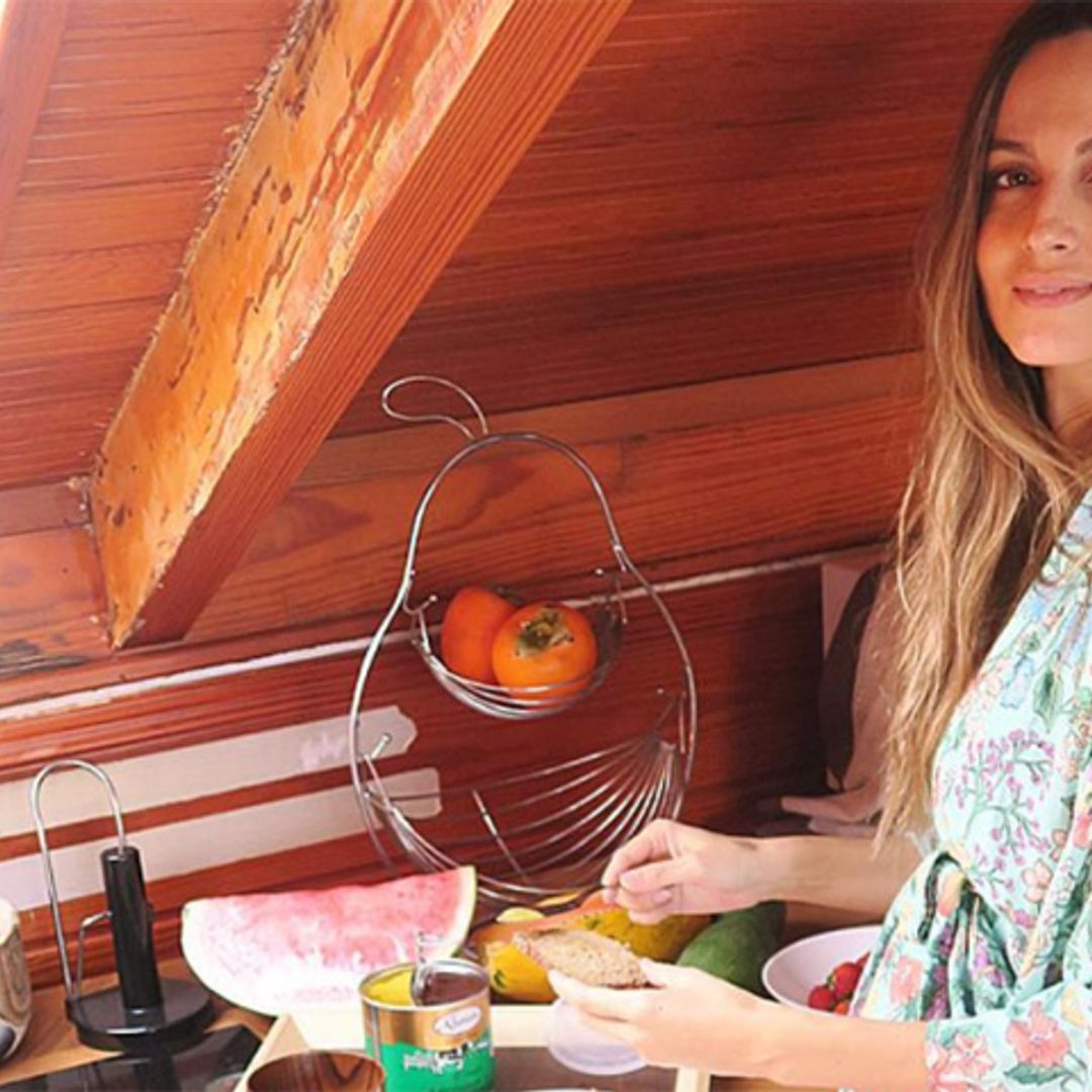 Así ‘coge fuerzas’ Ariadne Artiles en sus primeros días como mamá