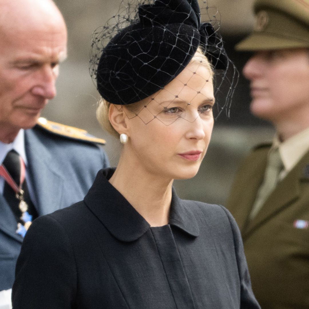 Lady Gabriella Windsor despide a su marido Thomas Kingston en un funeral al que ha acudido el príncipe Guillermo