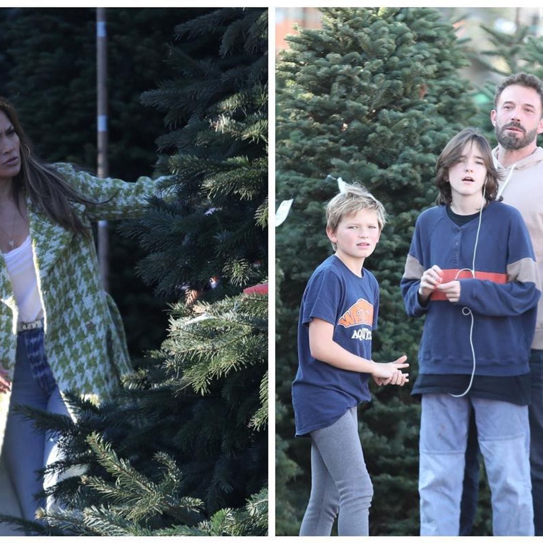 Jennifer Lopez y Ben Affleck compran su primer árbol de Navidad como esposos