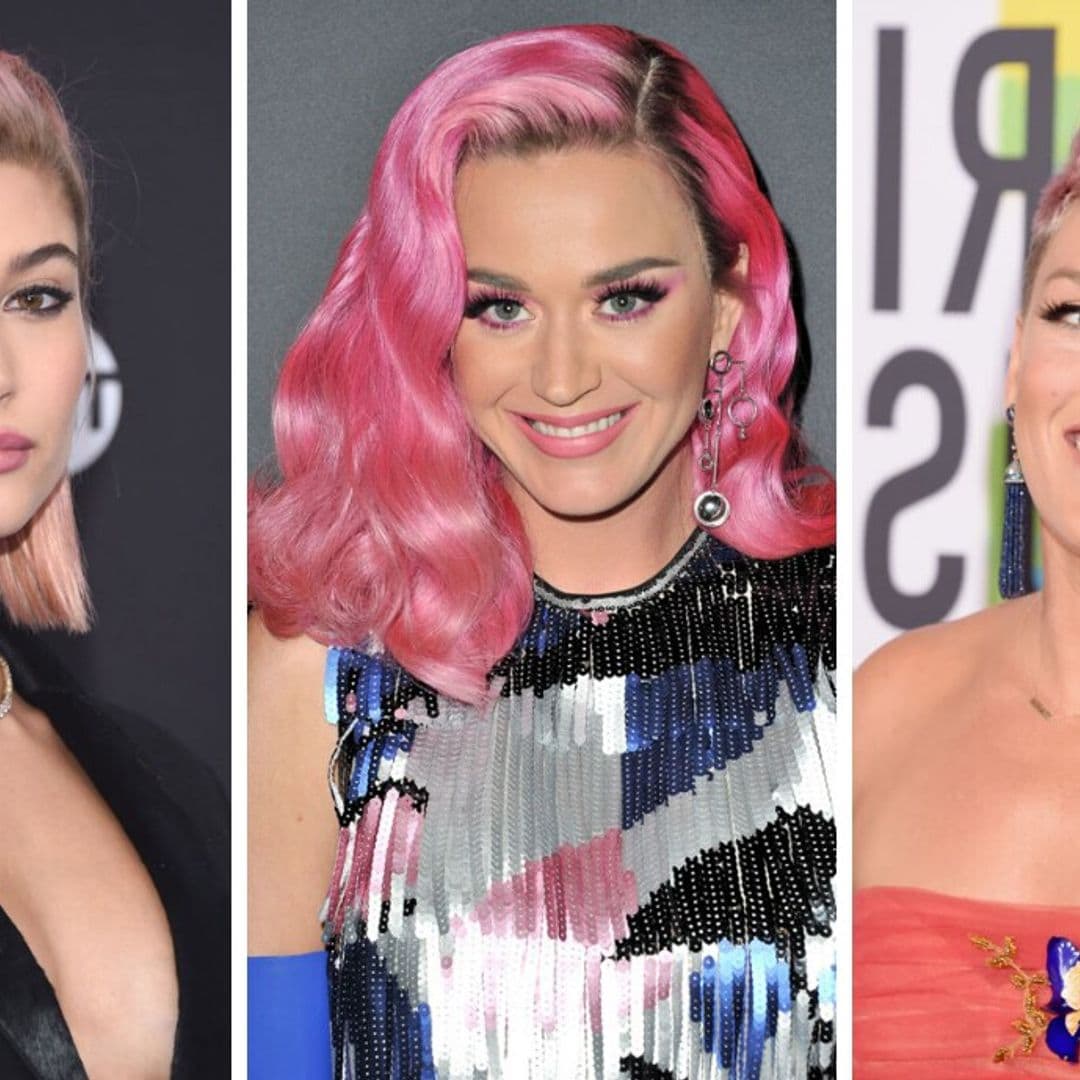 Pretty in pink! 12 estrellas que se han atrevido a teñirse el cabello de rosa