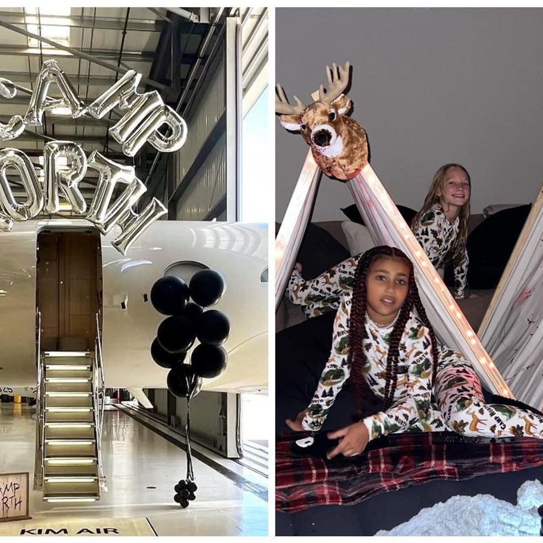 Kim Kardashian organiza para su hija y sus amigas un inolvidable campamento de lujo