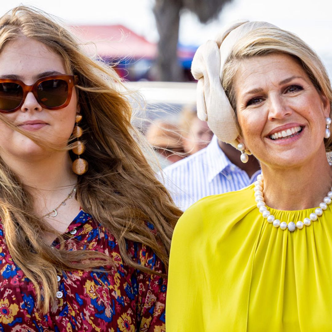 El vistoso despliegue de accesorios de la reina Máxima y la princesa Amalia en su gira caribeña