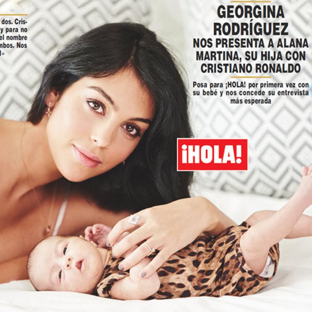 En ¡HOLA! Georgina Rodríguez desvela el detalle que hizo especial el parto de su hija Alana Martina