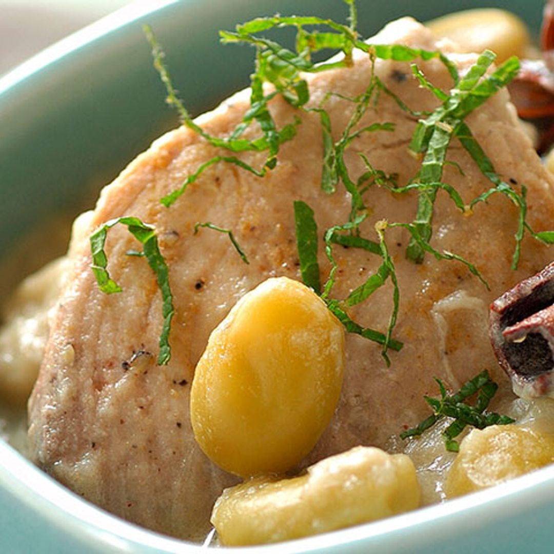 Atún con alubias blancas a la canela