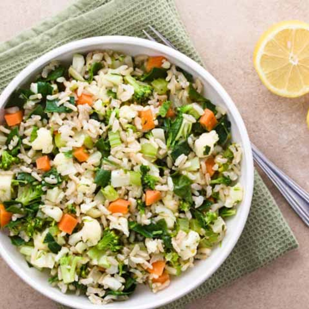 Arroz integral con verduras