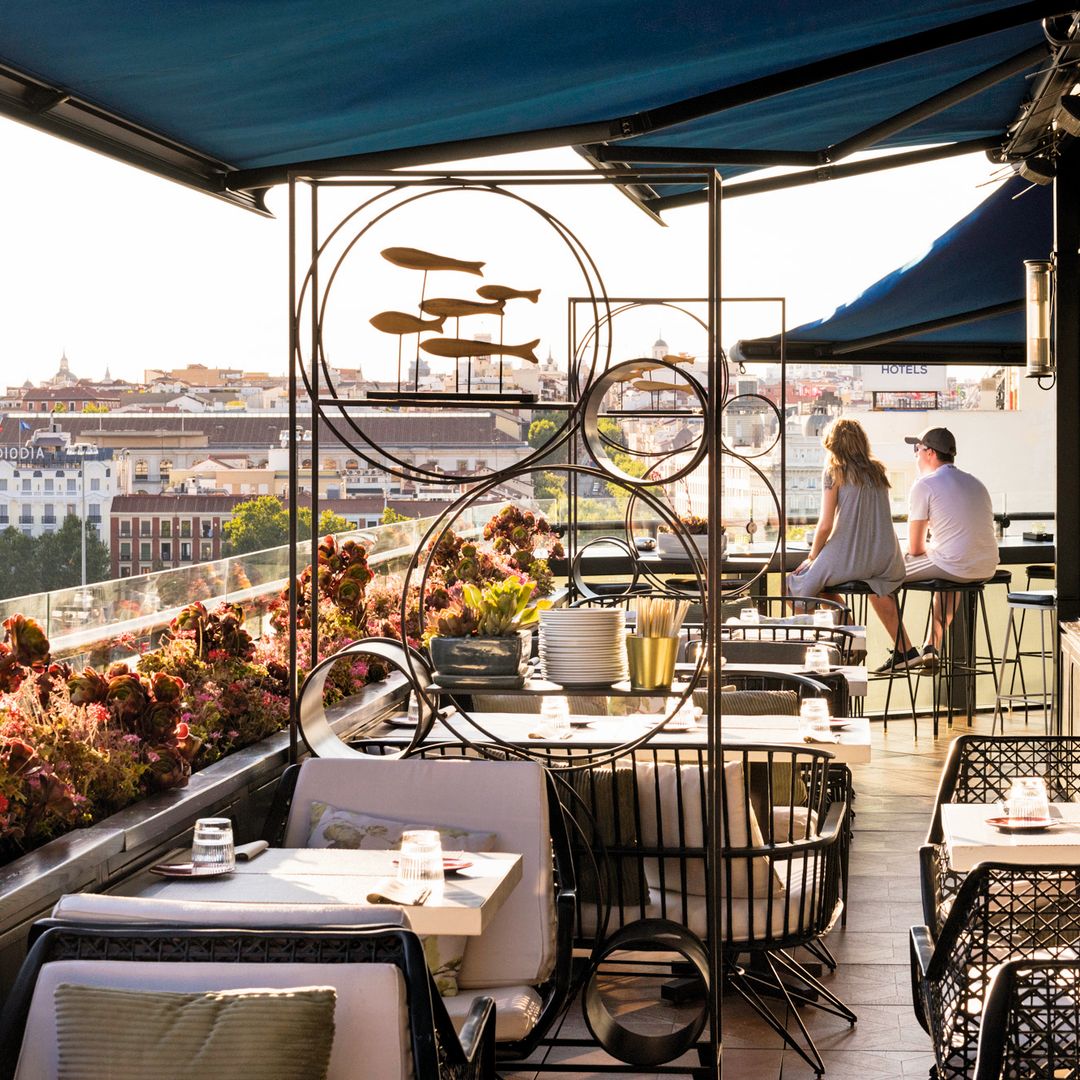 Terraza del restaurante Séptima. Hotel Only You Atocha. Madrid.