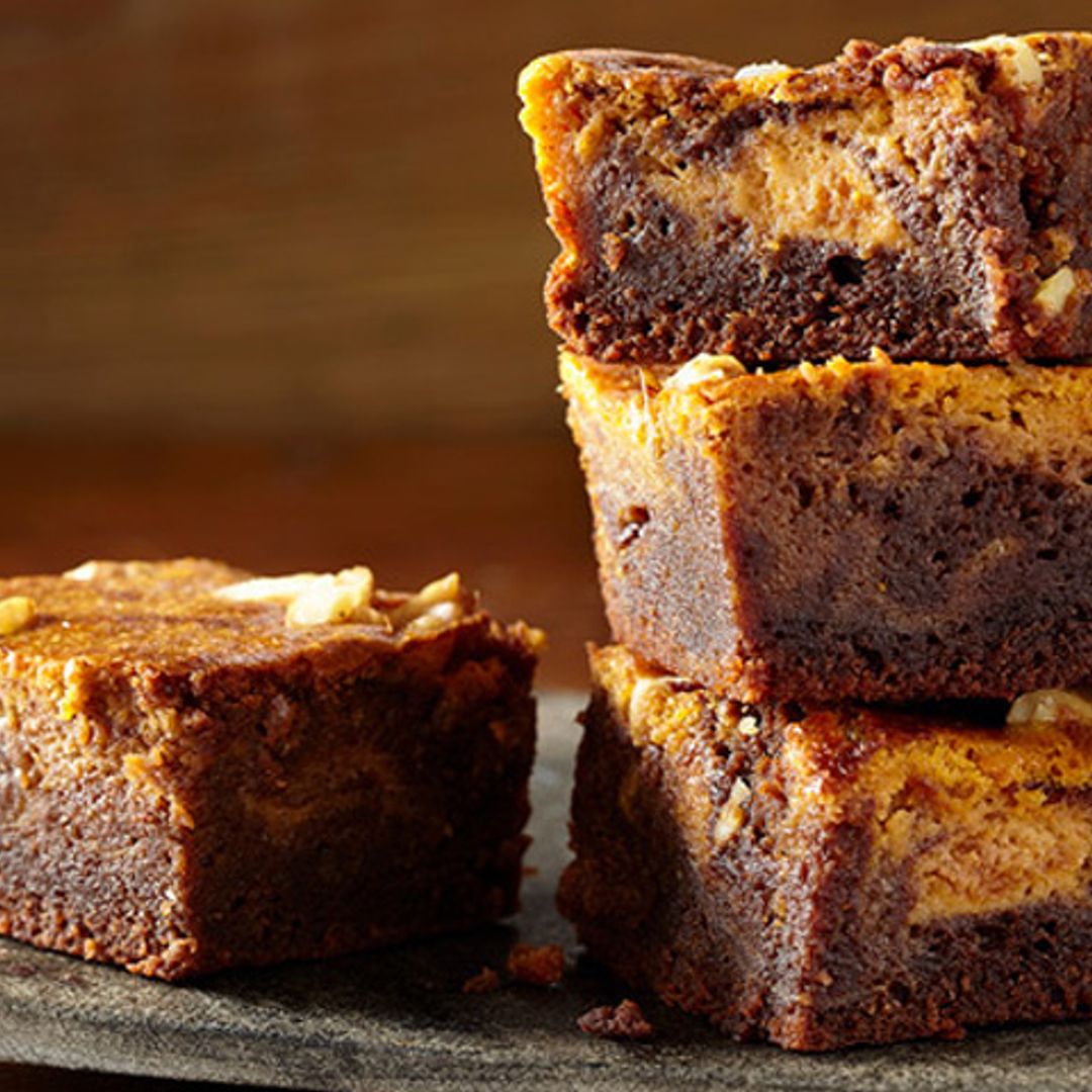 Brownie de calabaza y chocolate