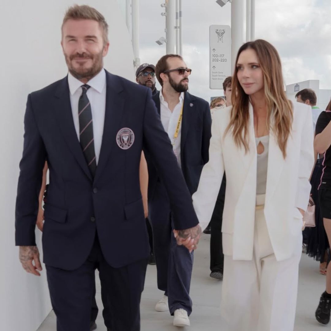 Victoria y David Beckham en la inauguración del Nu Stadium en Miami, el 4 de abril de 2026