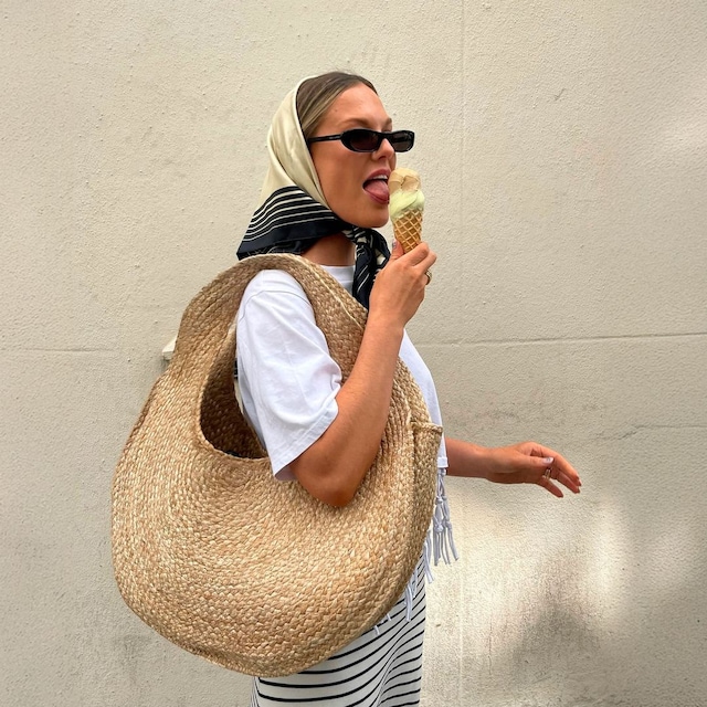 Bolso de rafia