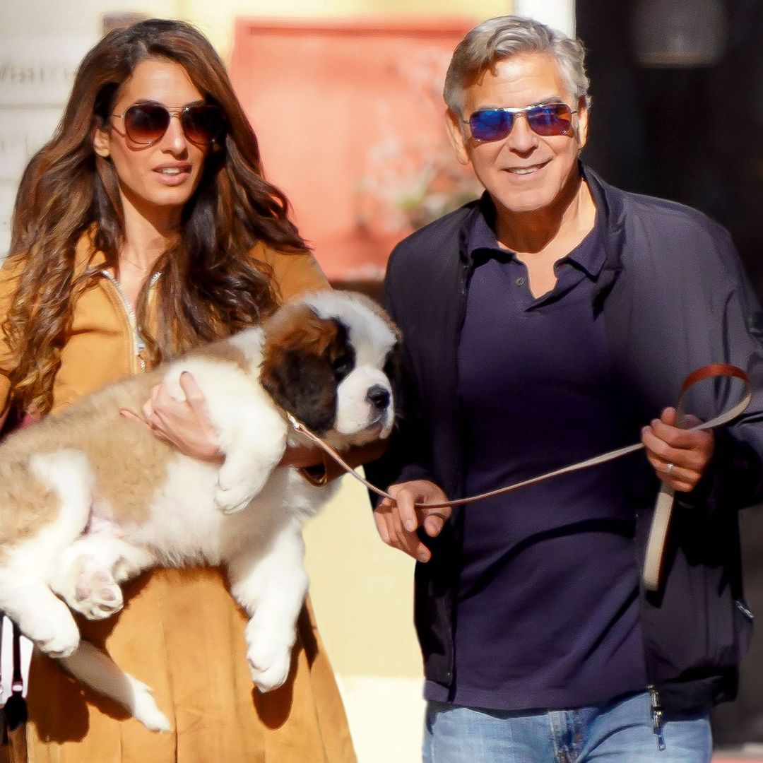 George y Amal paseando por Brignoles
