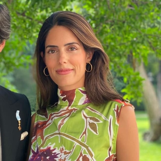 Sofía Palazuelo en la boda de Victoria López Quesada