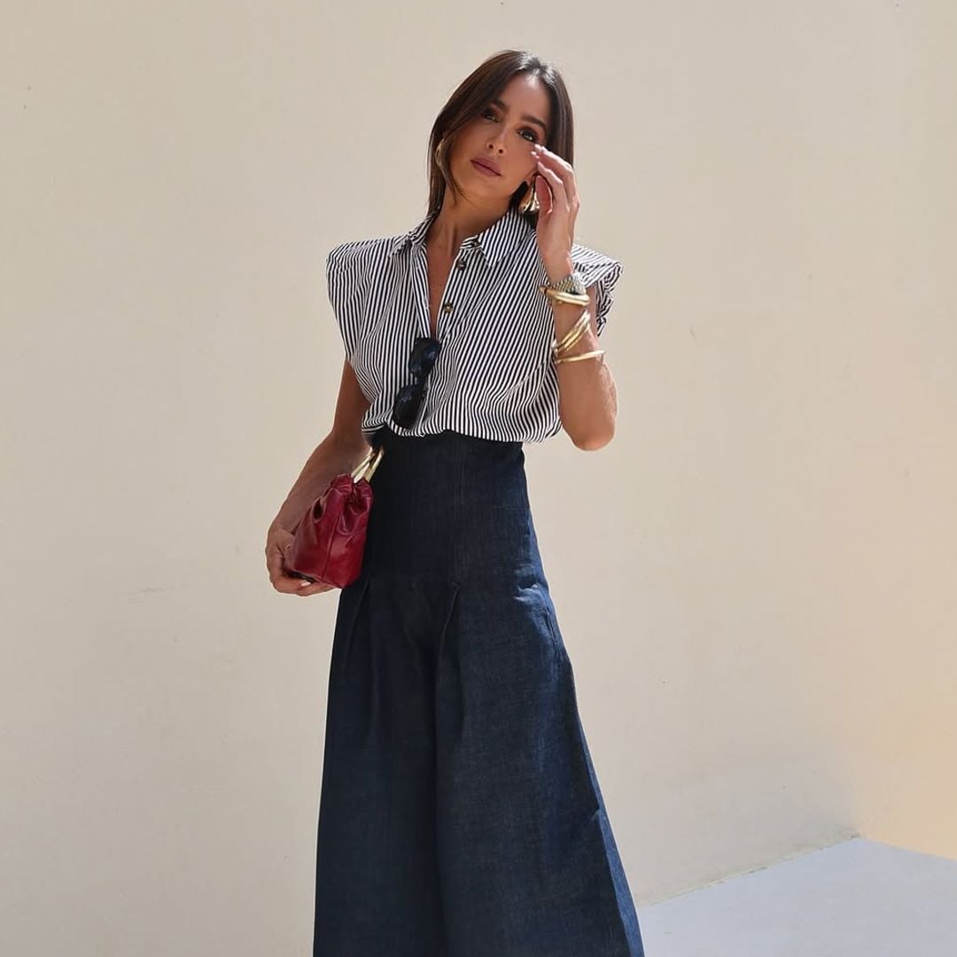 Rocío Osorno vuelve al cole con los vaqueros de Zara de tiro altísimo que parecen de traje y son un 10 en estilo