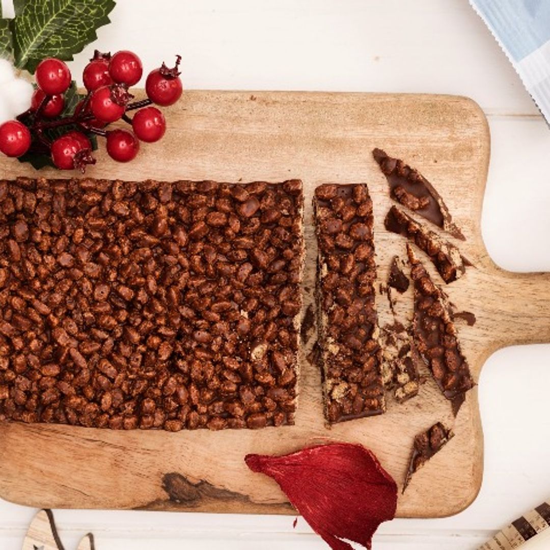 Turrón de chocolate y avena