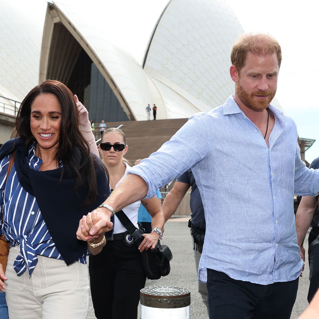 Meghan y Harry con el Sydney Opera House de fondo el pasado abril