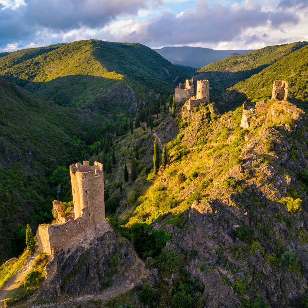 Castillos de Lastours, Patrimonio de la Humanidad, Francia