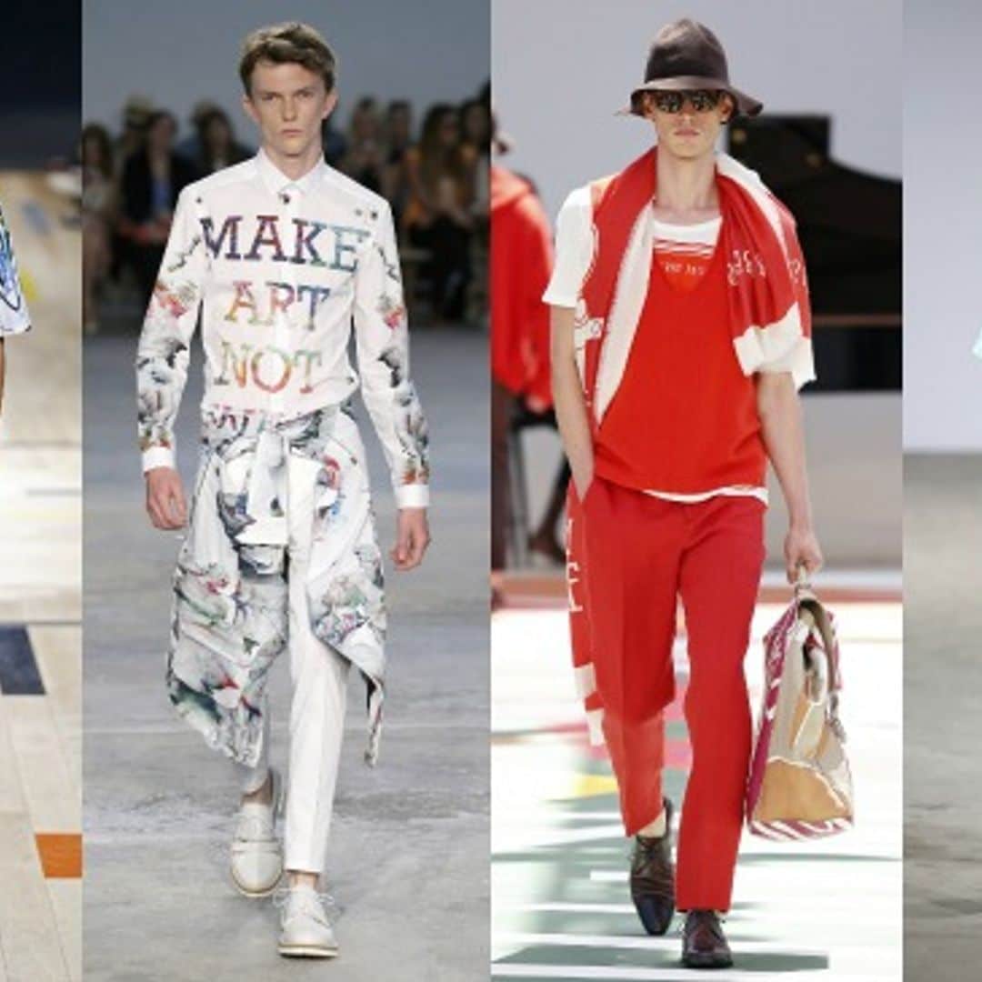 Los estampados 'arty' pintan de color el armario de los hombres
