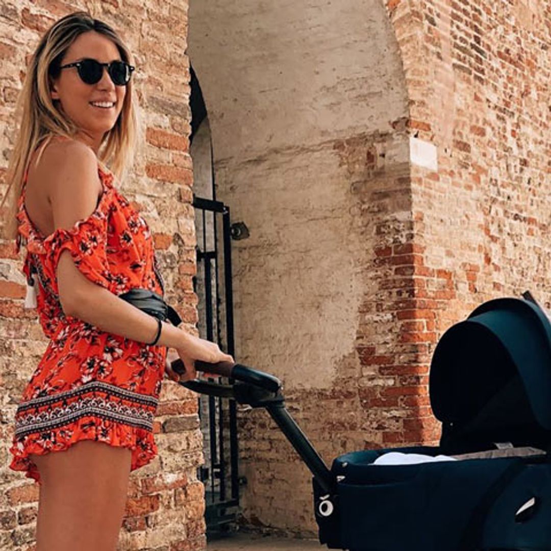 El primer paseo de los mellizos de Alice Campello y Álvaro Morata