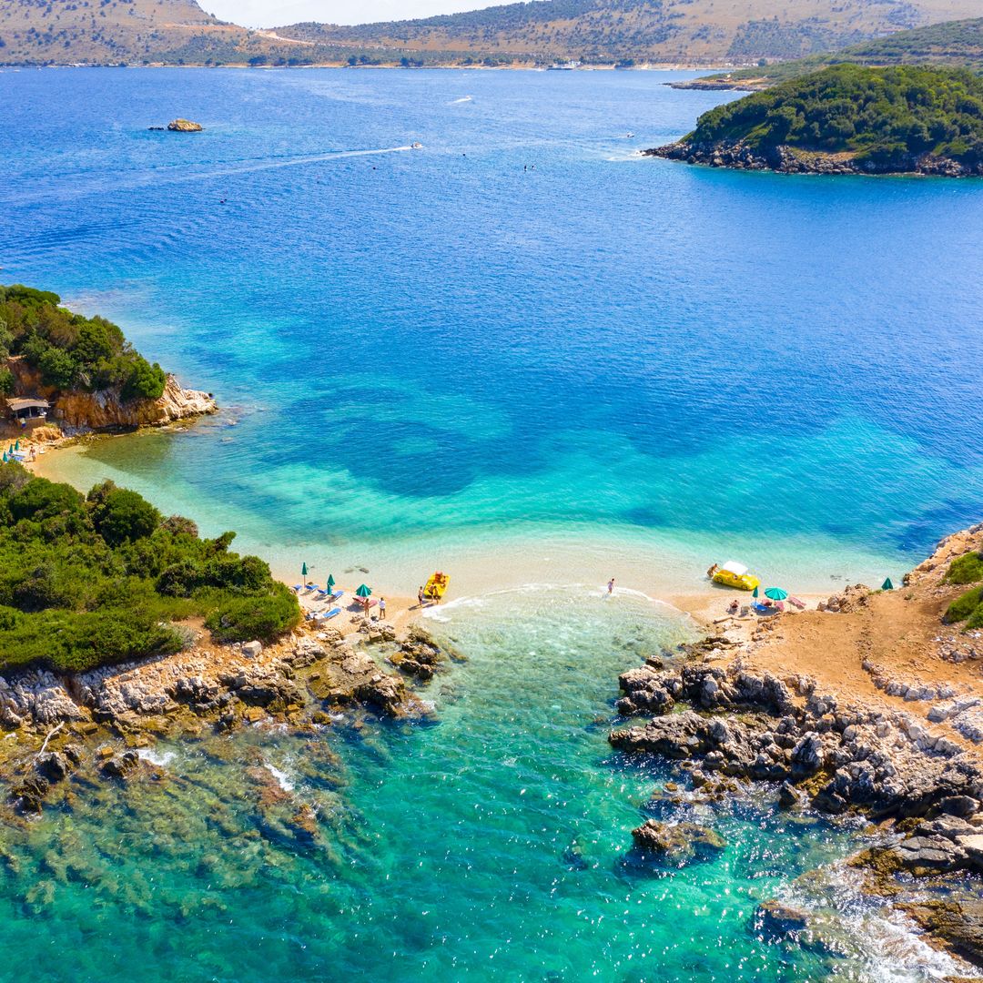 Playa de Bora Bora, Ksamil, Rivera Albanesa, Albania