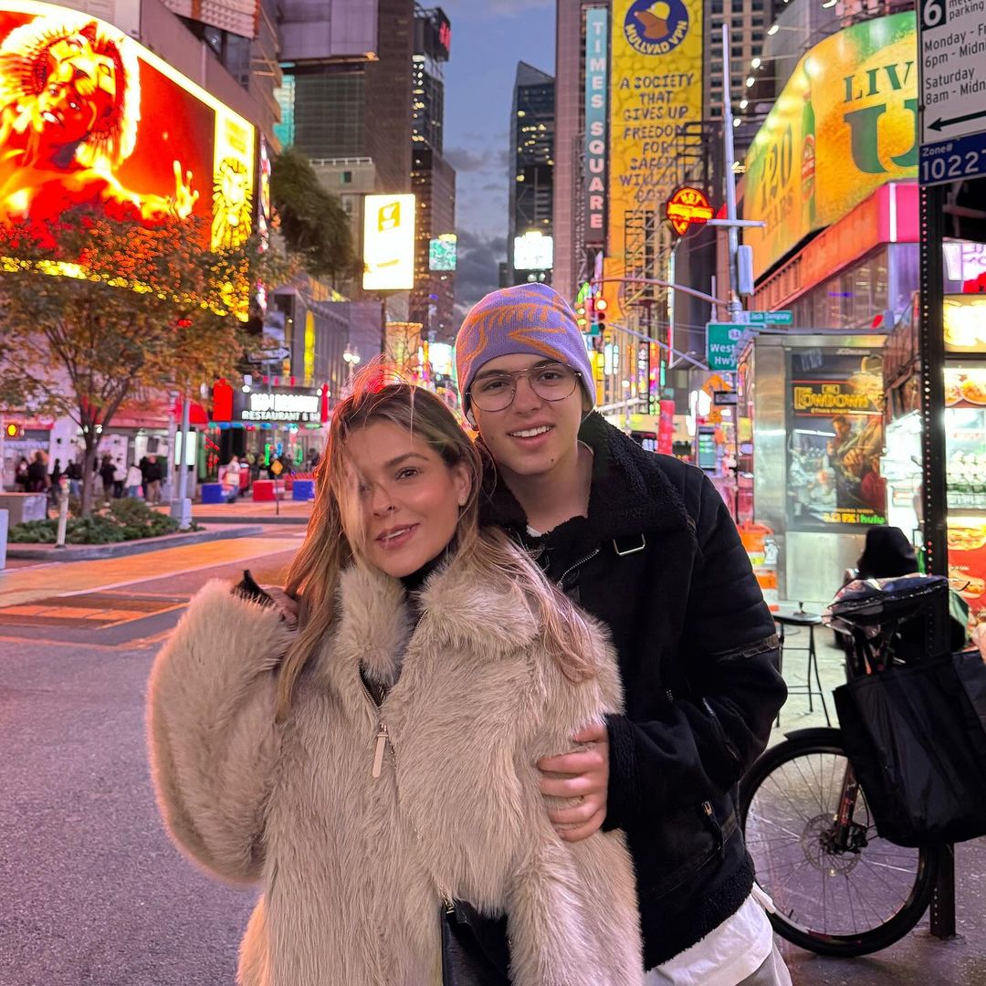Grettell Valdez presume las fotos de su reencuentro en Nueva York con su hijo Santino