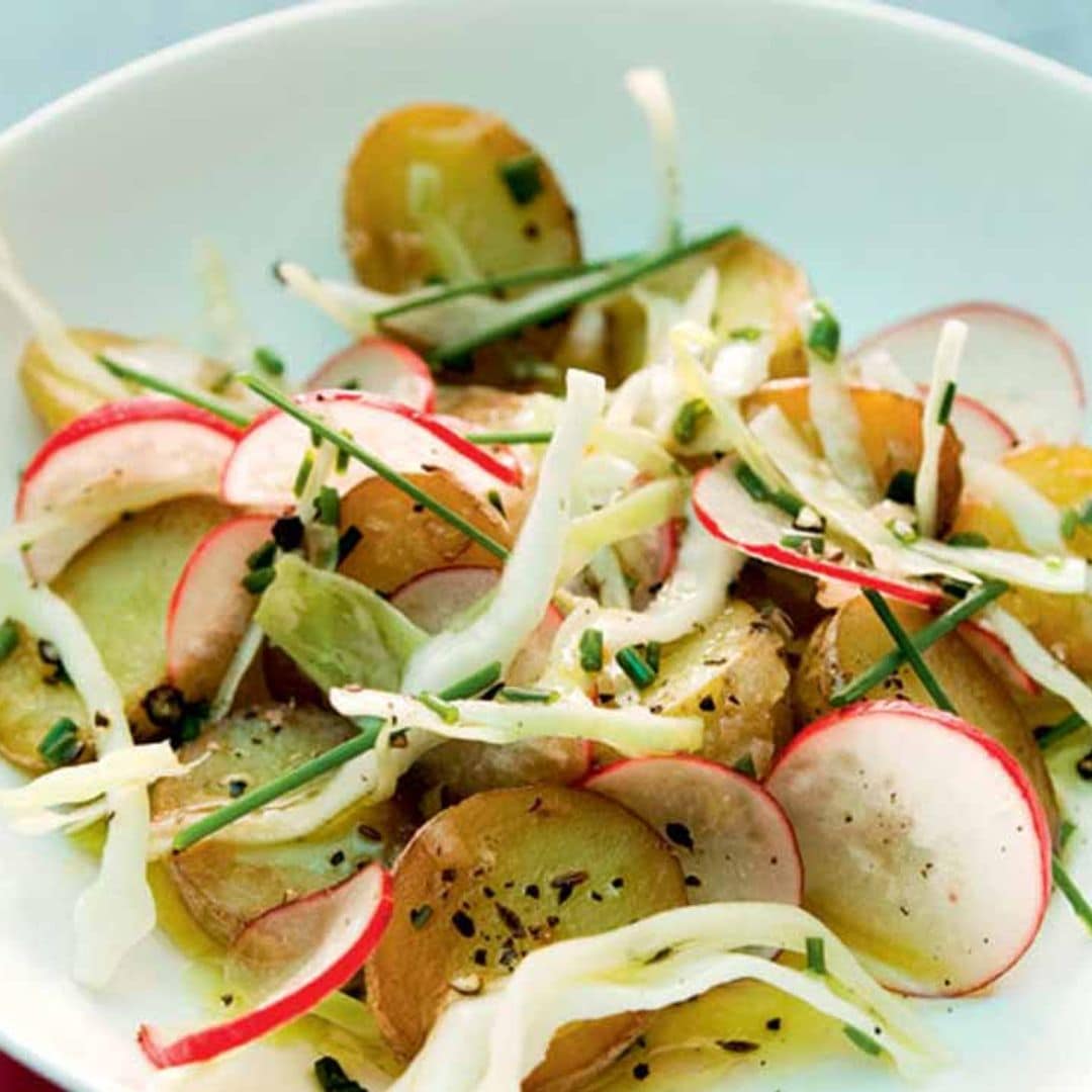 Patatas con verduras crujientes