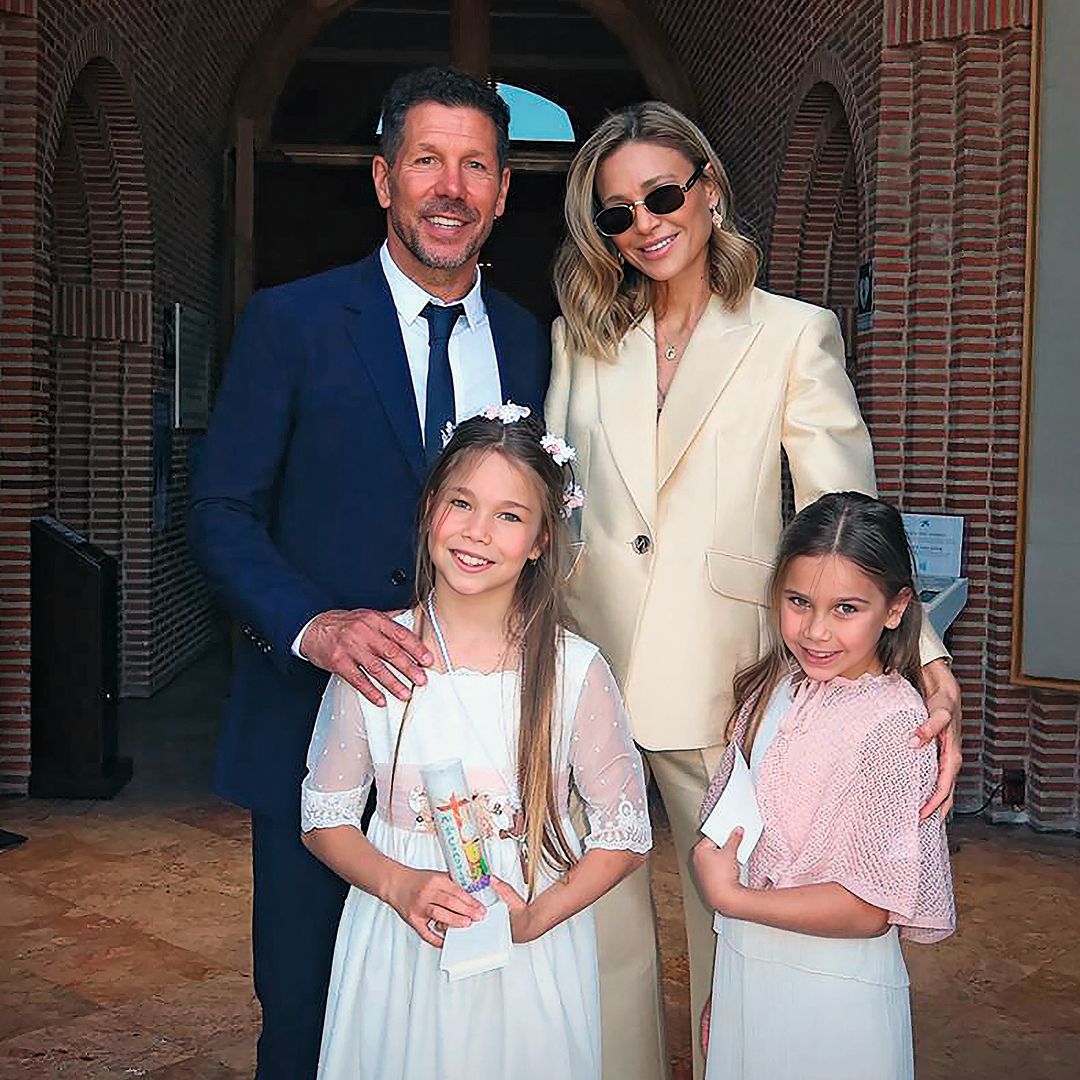 Carla Pereyra y Diego Pablo Simeone nos abren el álbum de fotos de la Primera Comunión de su hija Francesca: "Ha sido una celebración superbonita"