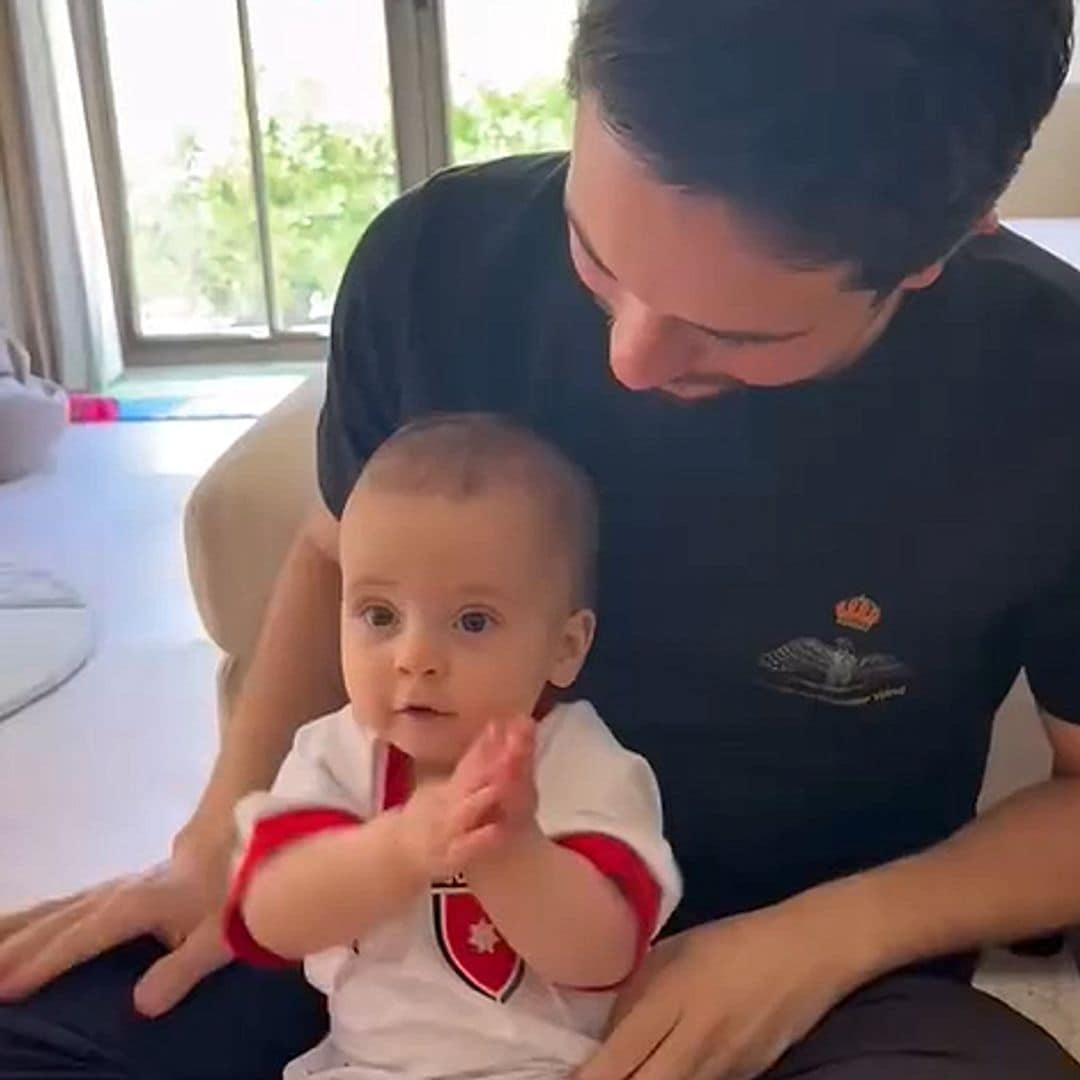 El plan futbolero de Hussein de Jordania y su hija Iman mientras Abdalá II visita al rey Felipe