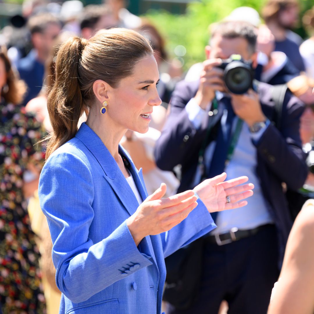 La princesa de Gales en el cuarto día del torneo de tenis de Wimbledon