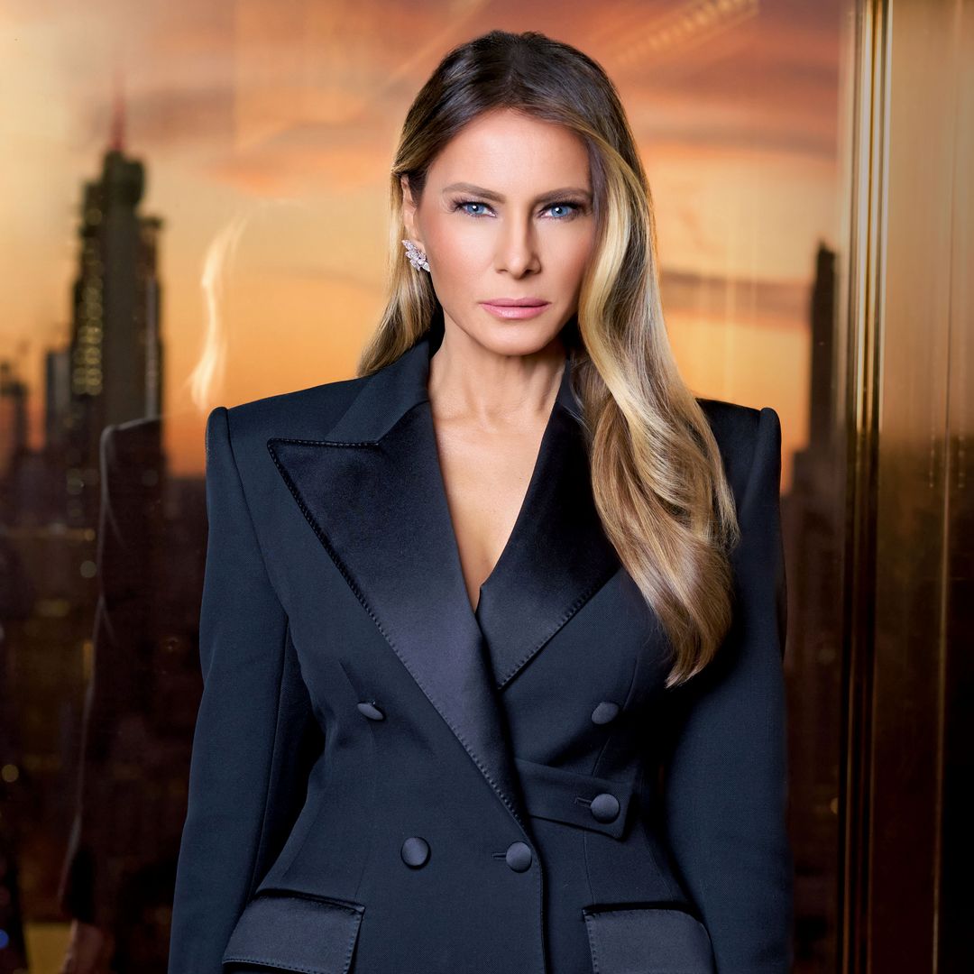 Un primer plano de Melania Trump