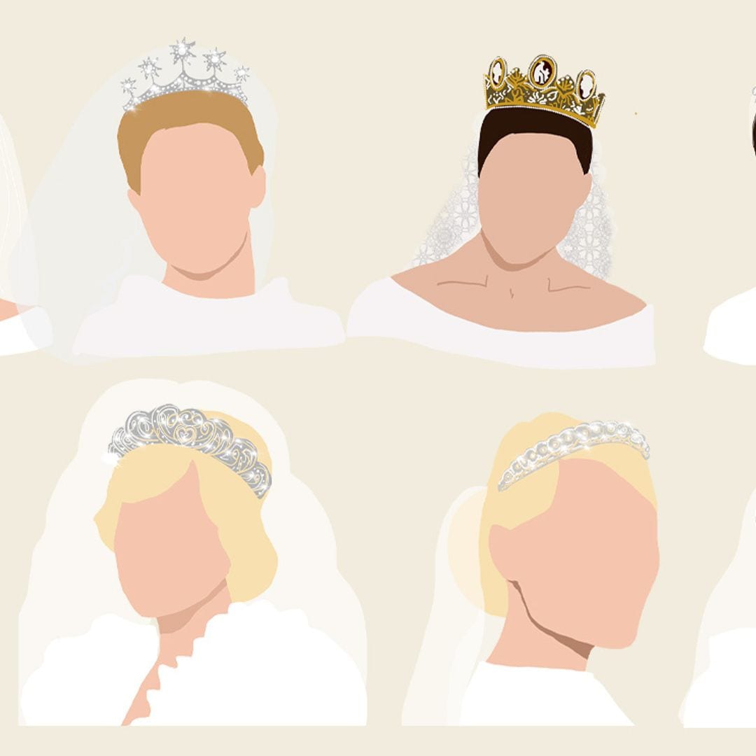 Encuentra la mejor inspiración en las tiaras de novia más famosas de las 'royals'