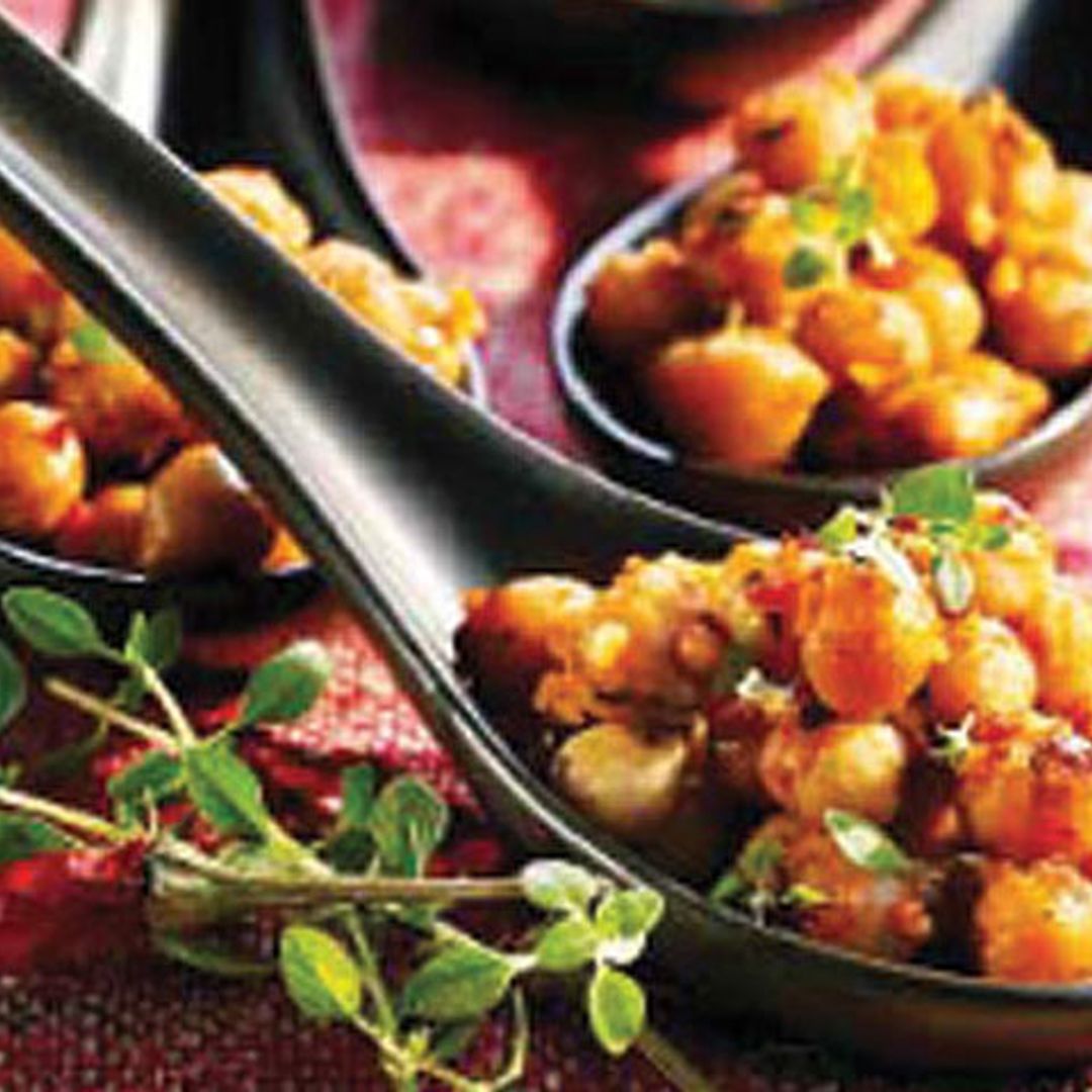 Garbanzos cajún al estilo Nueva Orleáns