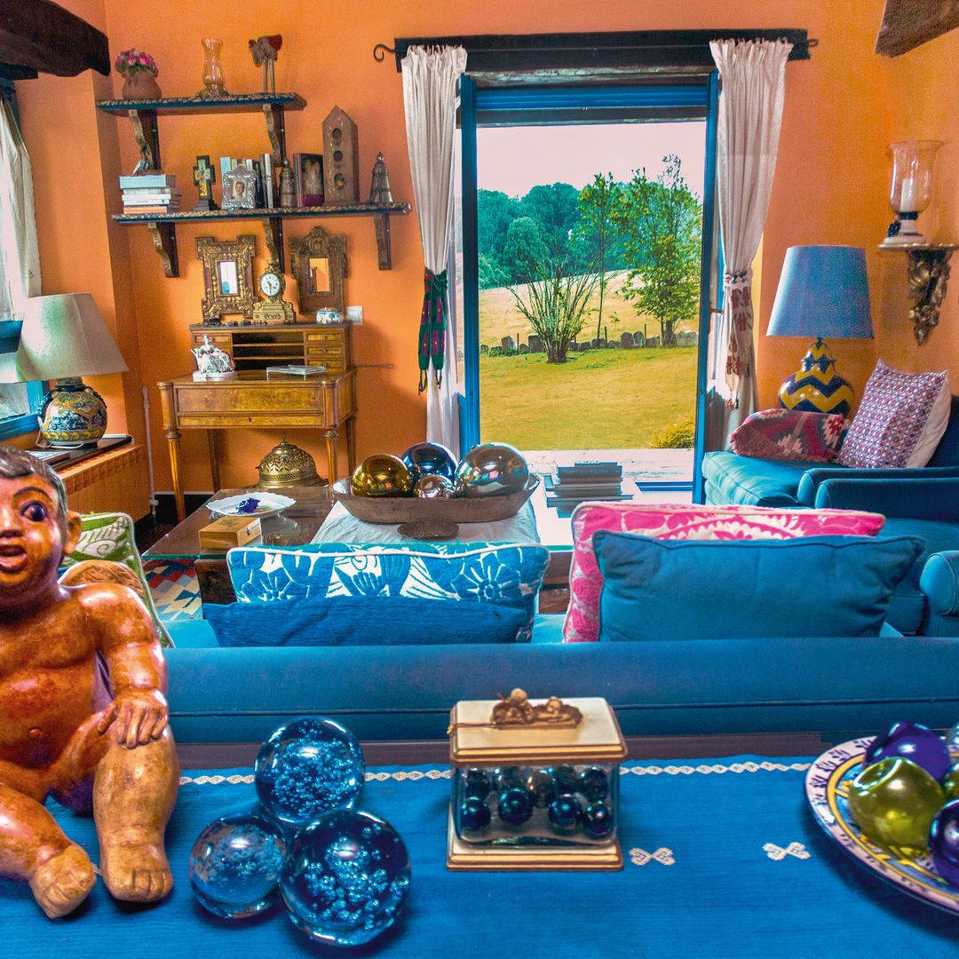 Fotografía de los detalles del comedor de la casa de Paloma San Basilio