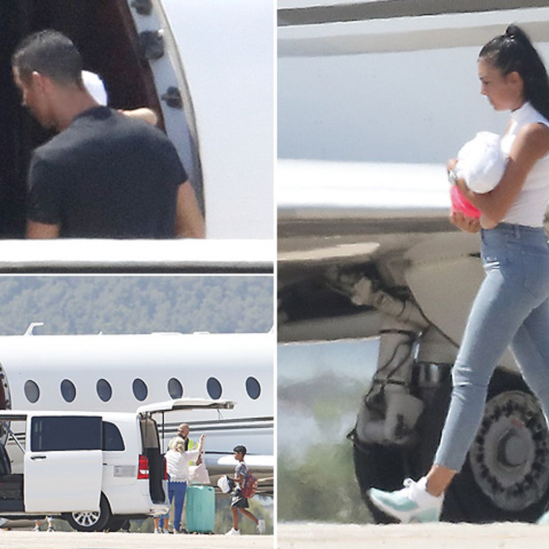 ¡Mejor en jet privado! Cristiano y Georgina, junto a sus hijos, ponen fin a sus vacaciones en Ibiza