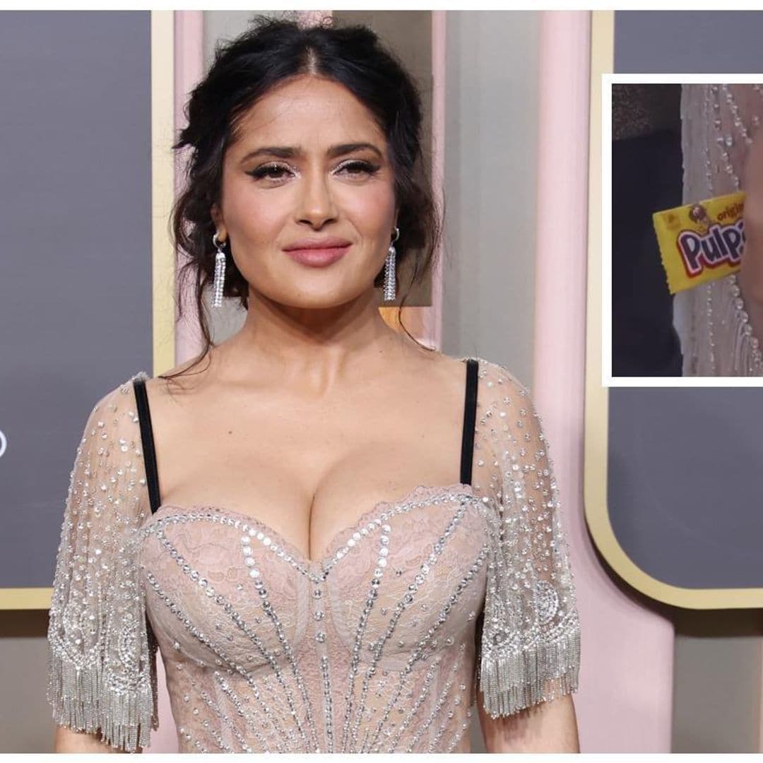 Salma Hayek y los dulces mexicanos para calmar su antojo y otros momentos que no viste de los Golden Globes