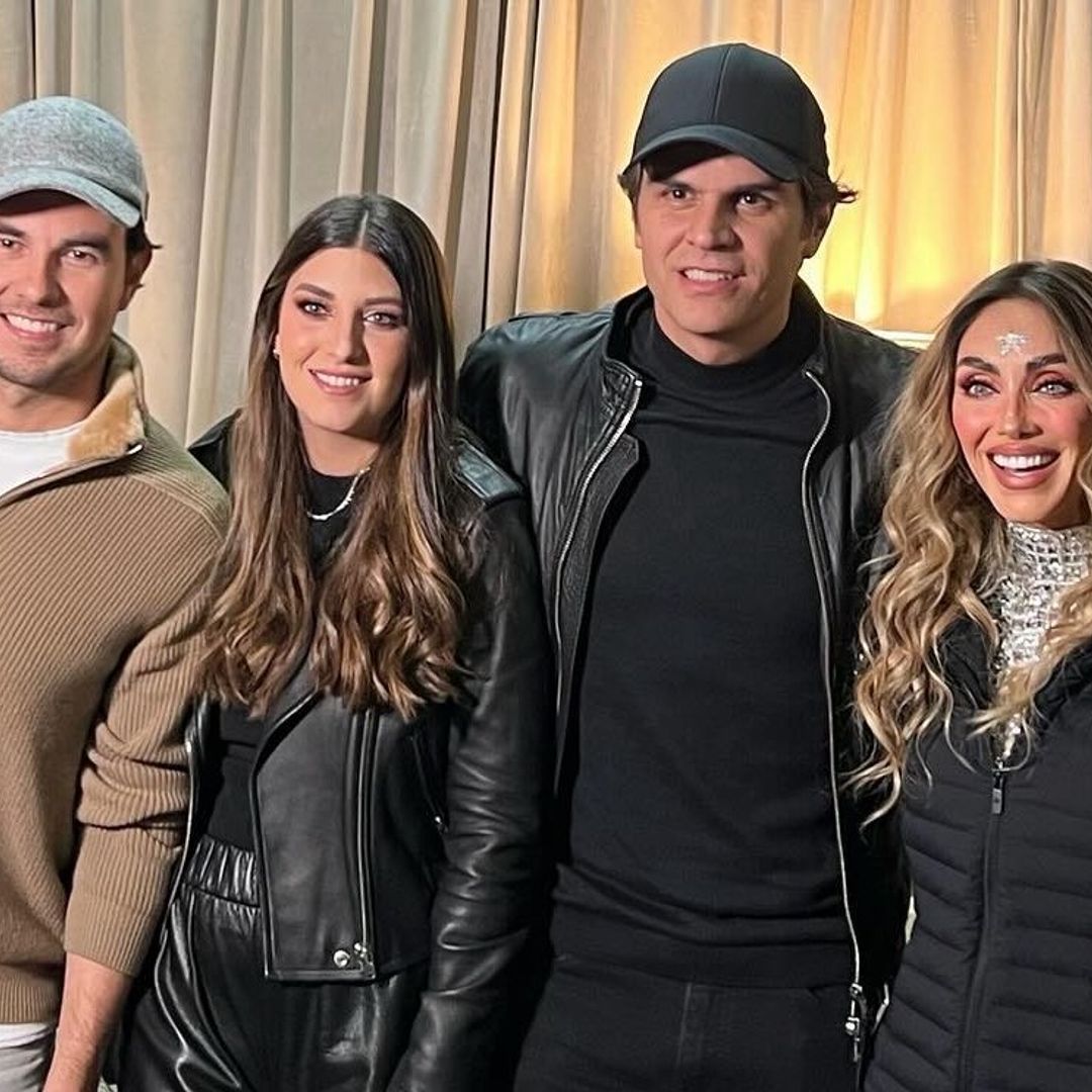 La cita doble de Ximena Navarrete y Juan Carlos Valladares con Checo Pérez y Carola Martínez tras convertirse en compadres