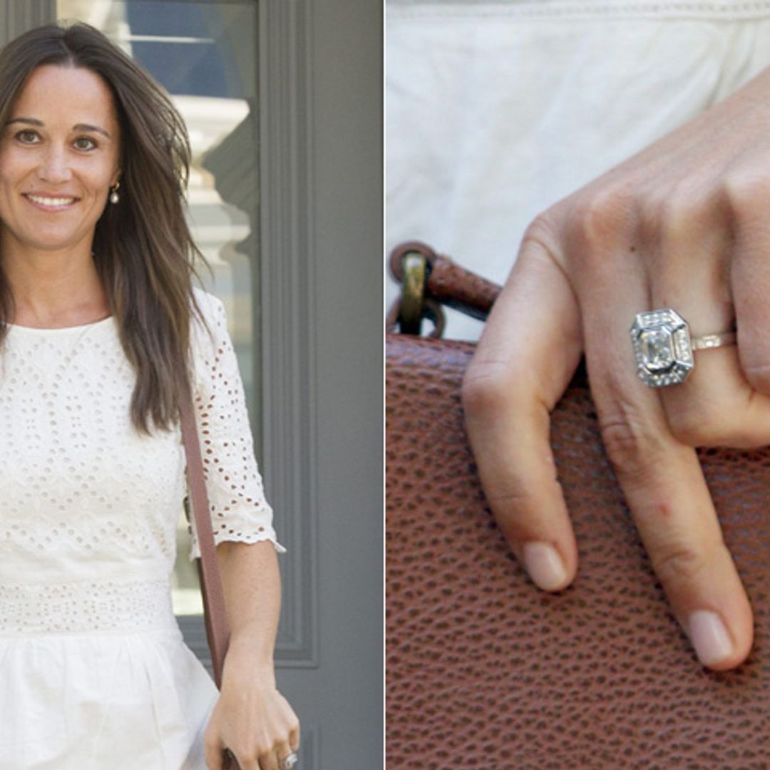Pippa Middleton reaparece blanca, radiante... ¡y presumiendo de anillo de compromiso!