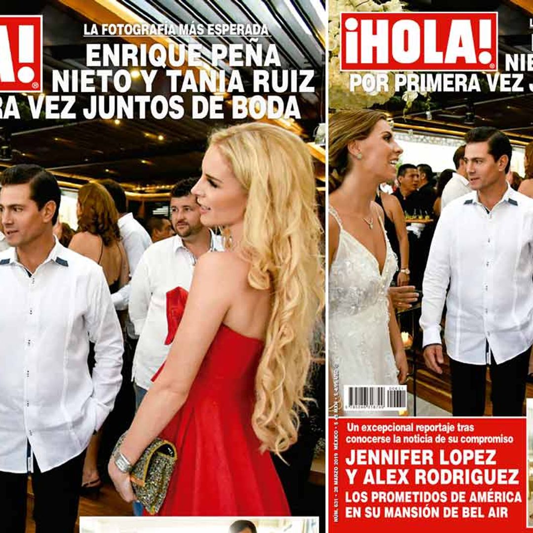 En ¡HOLA México! Enrique Peña Nieto y Tania Ruiz aparecen por primera vez juntos ... ¡en una boda!
