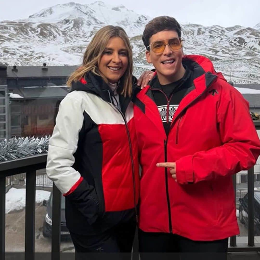 Sandra Barneda calienta motores para las campanadas desde Formigal y muestra el regalo que le ha hecho su compañero Xuso Jones