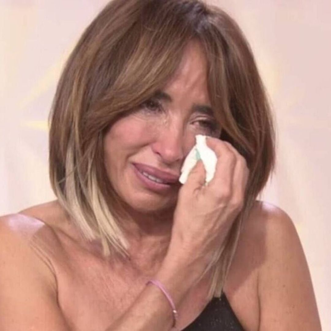 María Patiño rompe a llorar al pisar un plató de televisión por primera vez en nueve meses