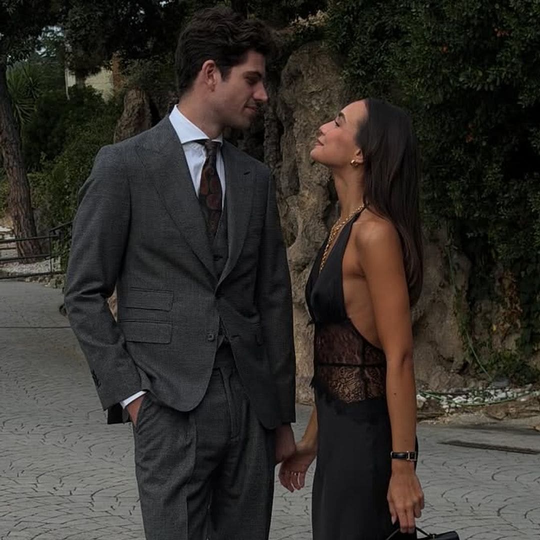 Vestida de negro y encaje: la invitada española que ha arrasado con su look para una boda este fin de semana
