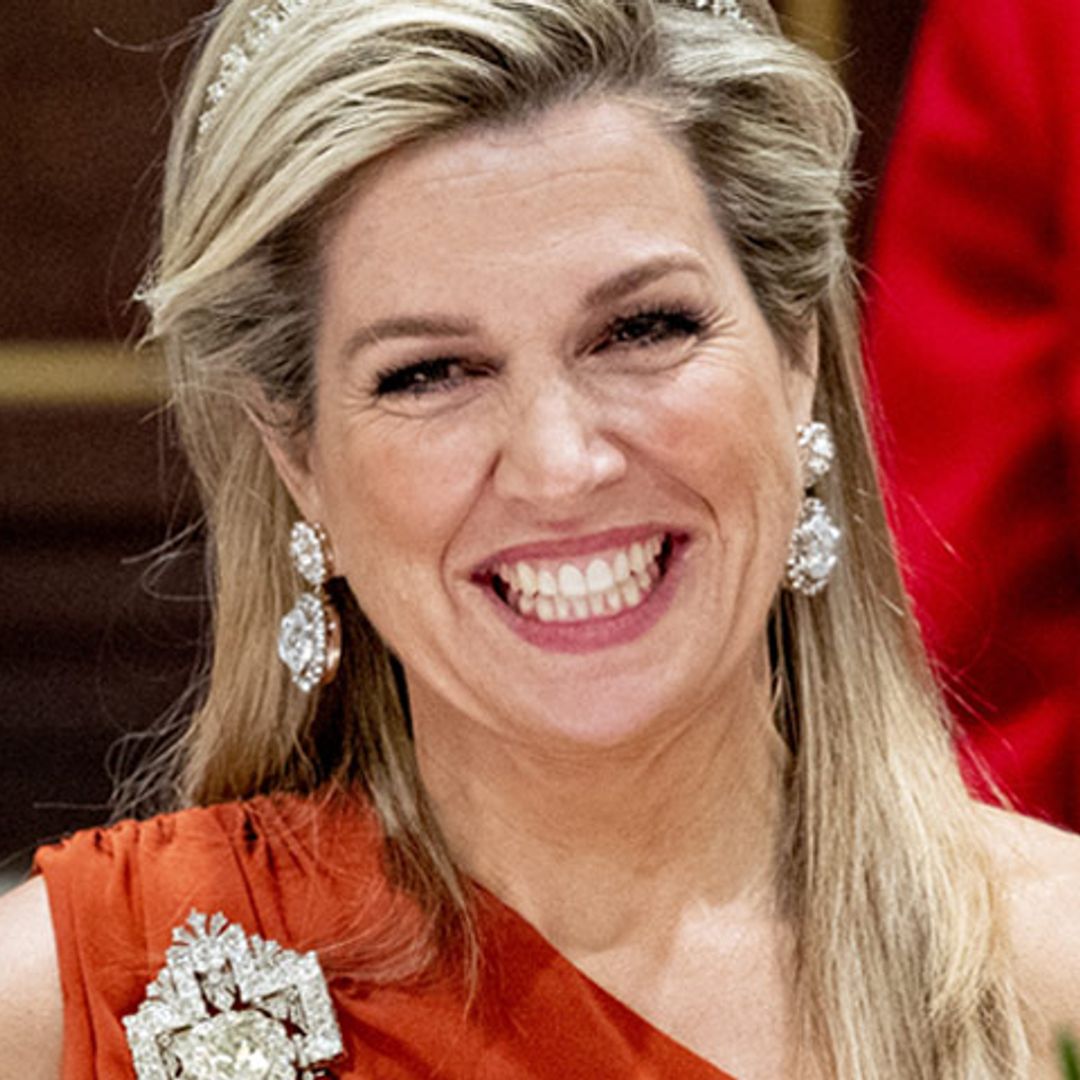 Máxima de Holanda pone broche de diamantes a la última cena de gala del año