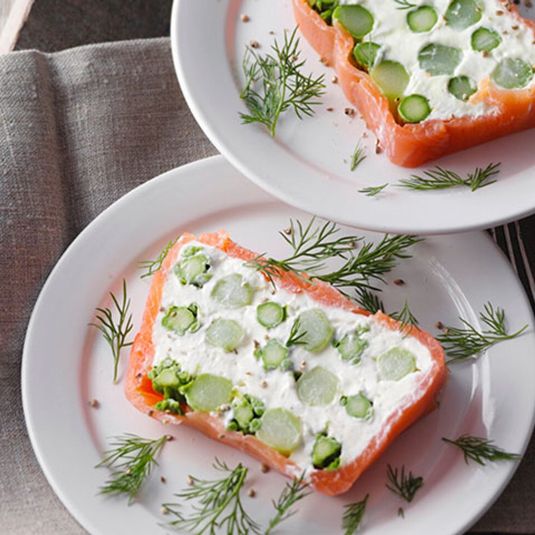 Terrina de salmón y espárragos