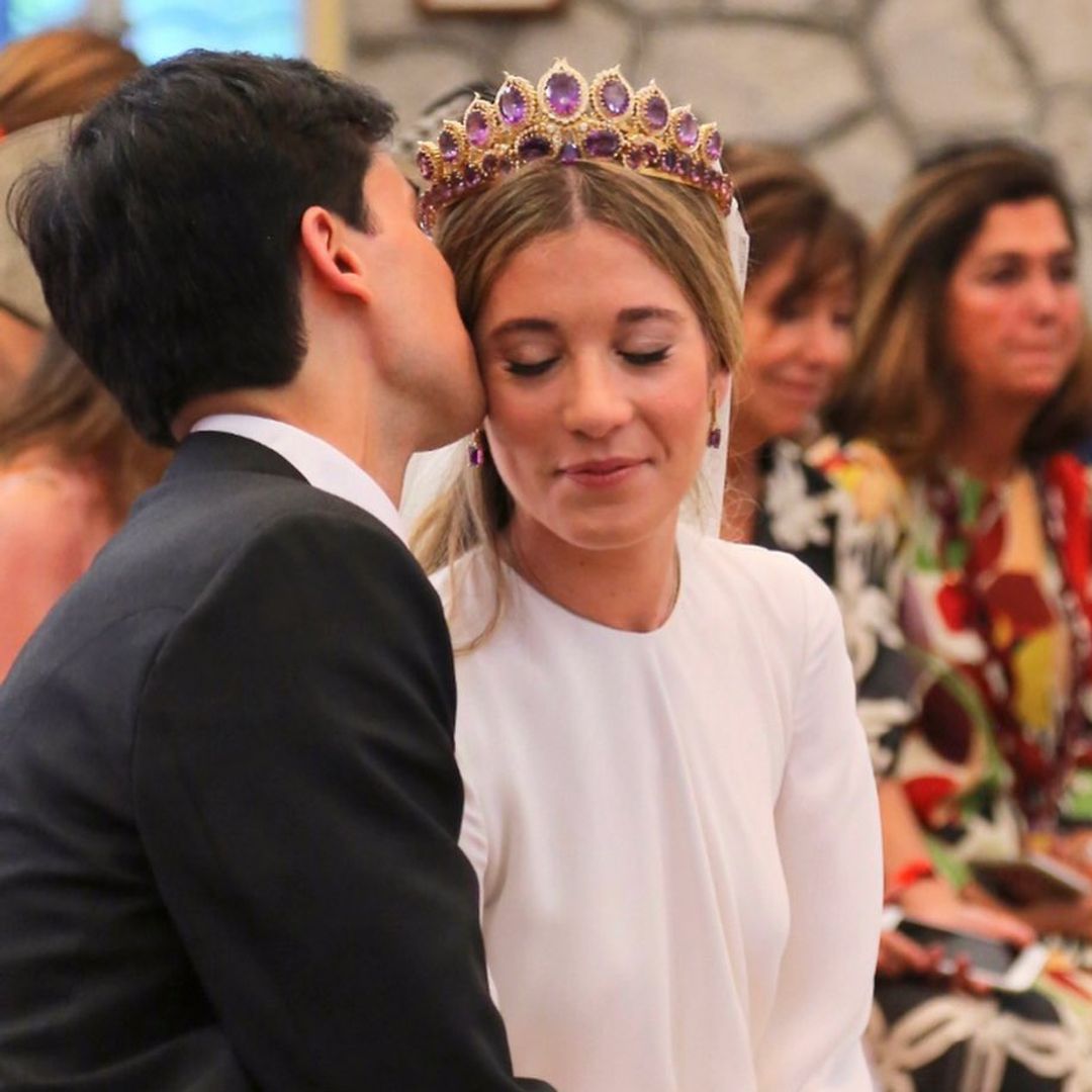 Inés de Cominges el día de su boda en 2020