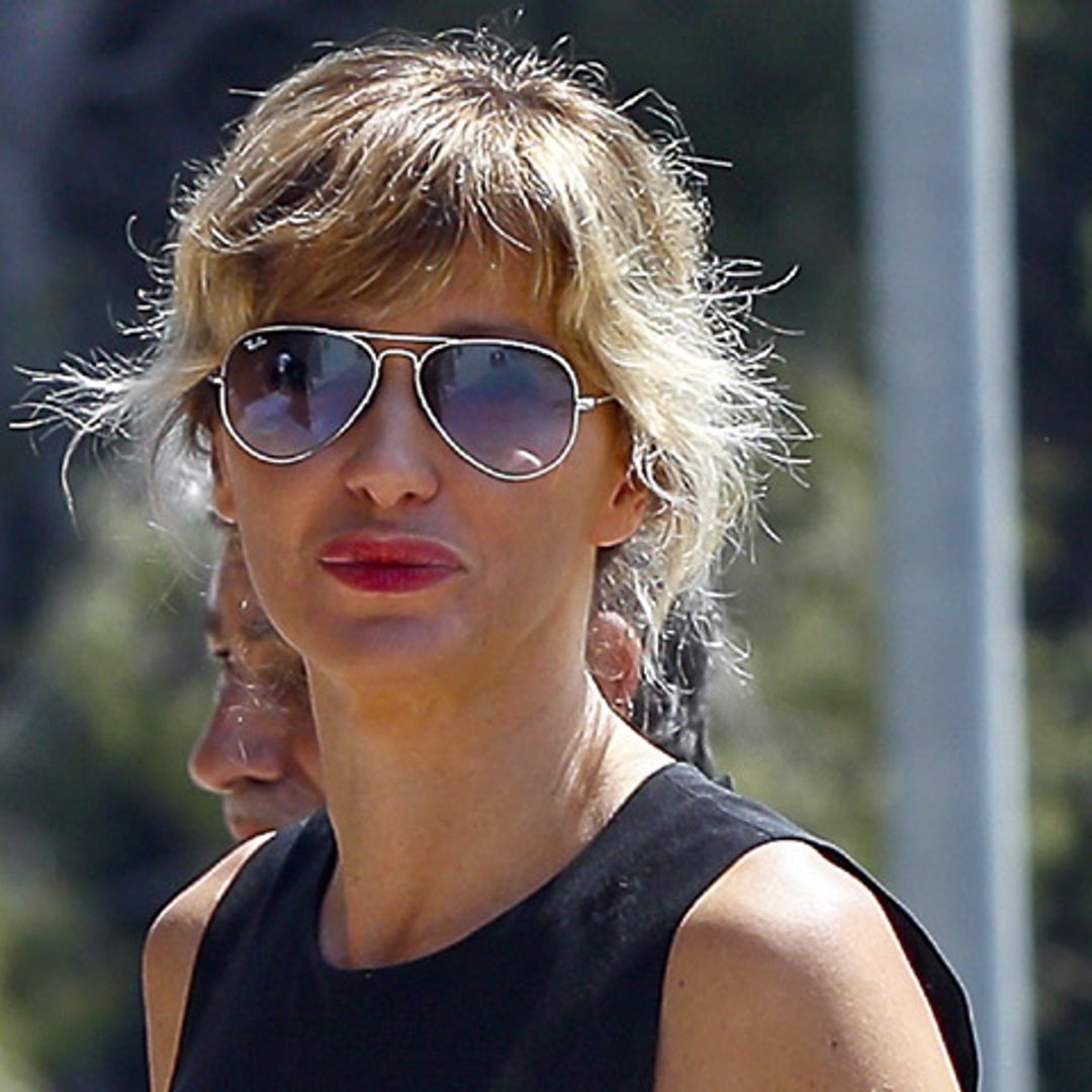 Susanna Griso se refugia en su familia en el funeral de su hermana