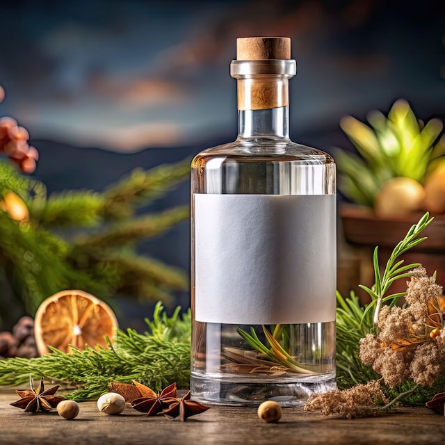 Bodegón con ginebra