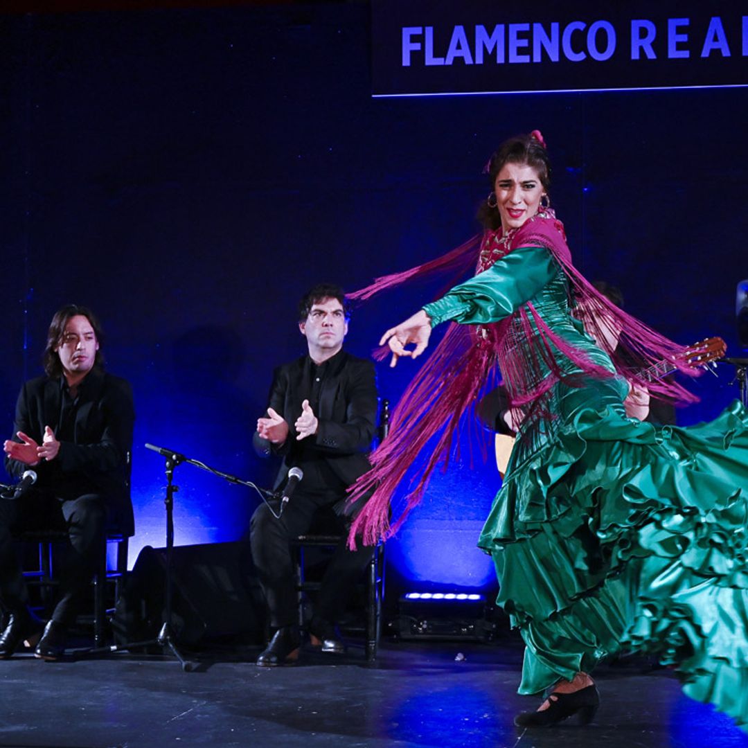 Carmen Lomana, Cristina Hoyos y Toño Molina en la gran noche de flamenco en el Teatro Real