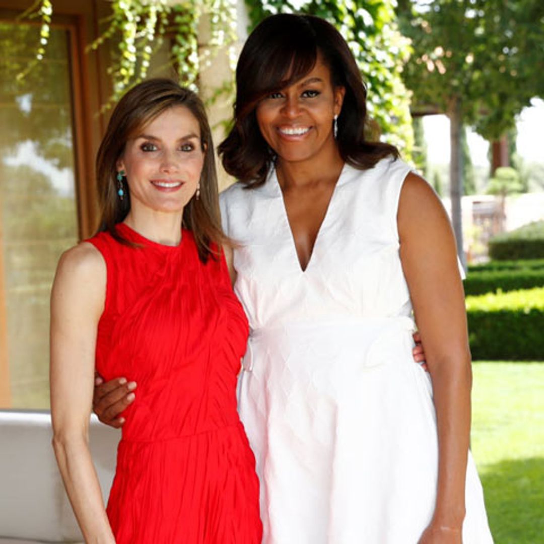 El día que la princesa de Asturias y la infanta Sofía conocieron a Michelle Obama