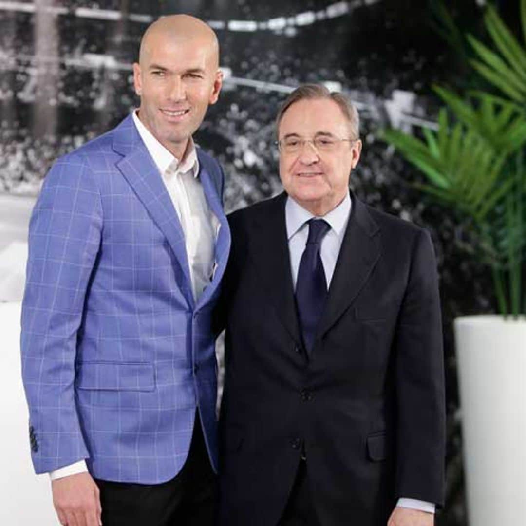 El guiño de la familia de Florentino Pérez a Zidane tras su marcha del Real Madrid