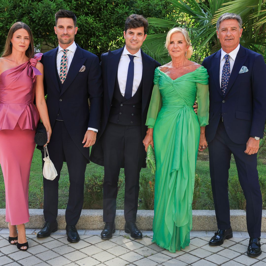 La emoción de Michel González en la boda de su hijo Álvaro y Carla Vico